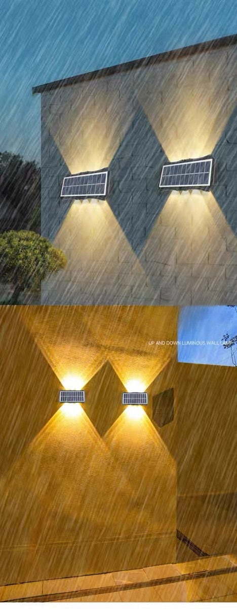 Solar Double - Beam Warm - Light Wall Lamp
