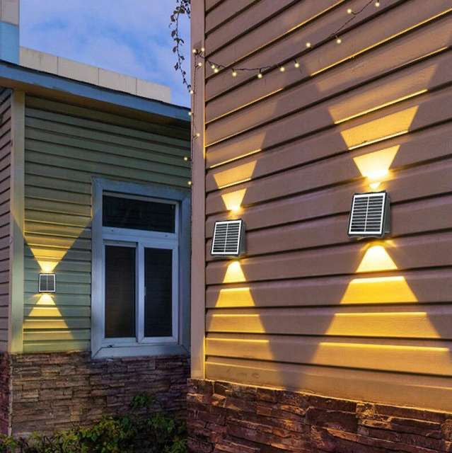 Solar Double - Beam Warm - Light Wall Lamp