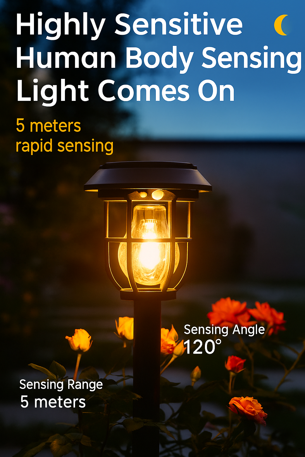 Solar - Powered Induction Tungsten Filament Ground - Inserted Lamp