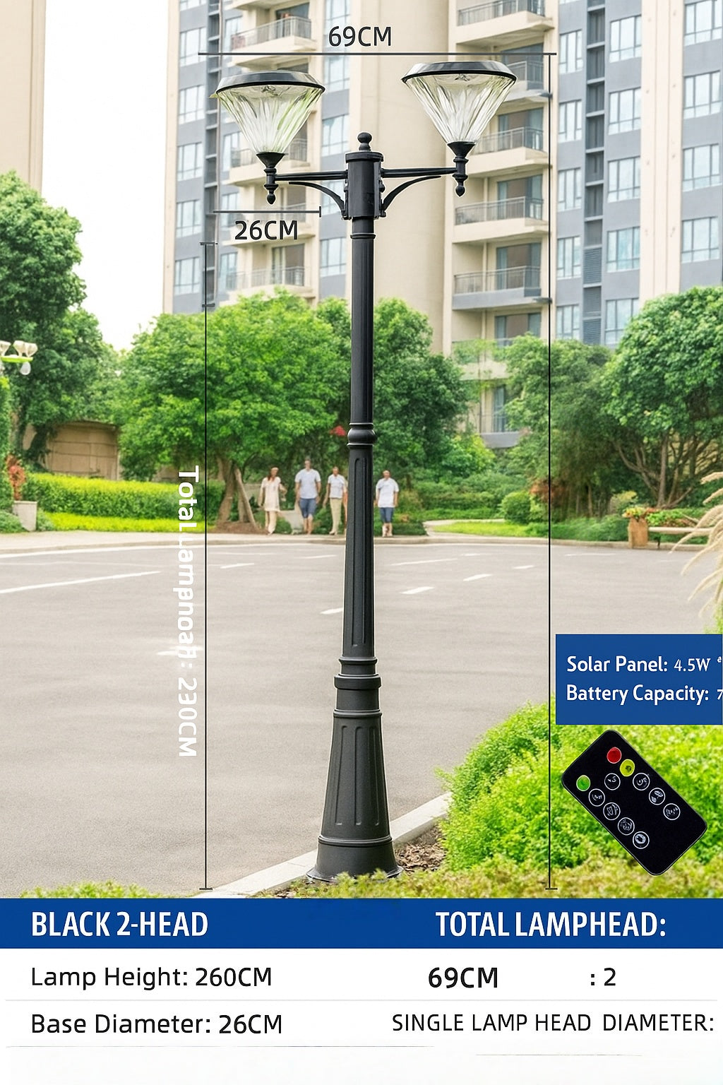Intelligent Solar - Powered Sensor Garden Light