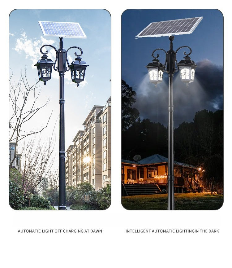 Hexagonal Solar Courtyard Light