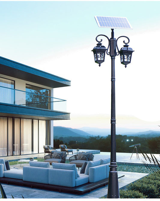 Hexagonal Solar Courtyard Light