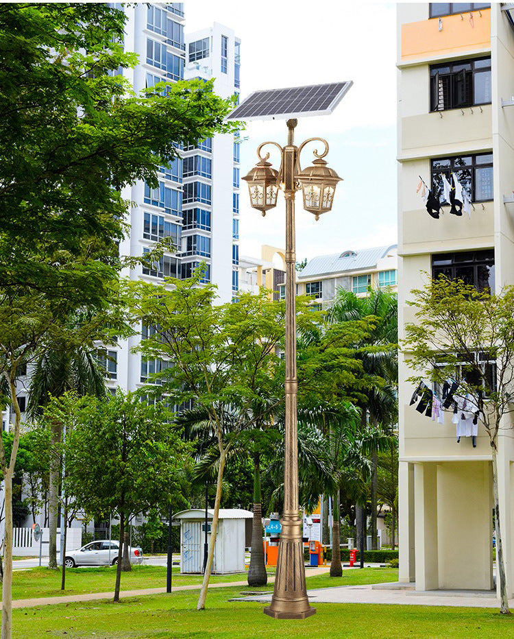 Hexagonal Solar Courtyard Light