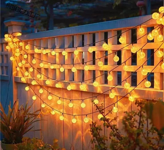 Solar - Powered Waterproof Decorative String Lights
