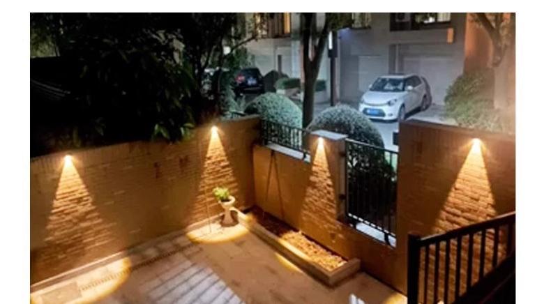 Solar Multi - Color Temperature Wall Light