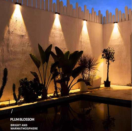 Solar Multi - Color Temperature Wall Light