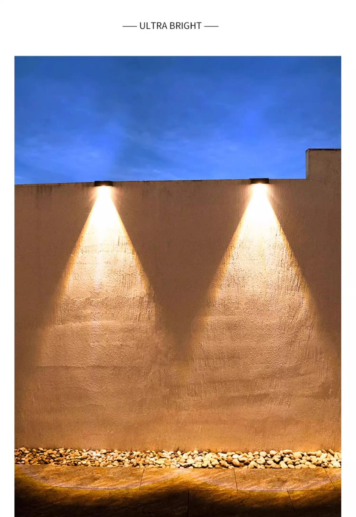 Solar Multi - Color Temperature Wall Light