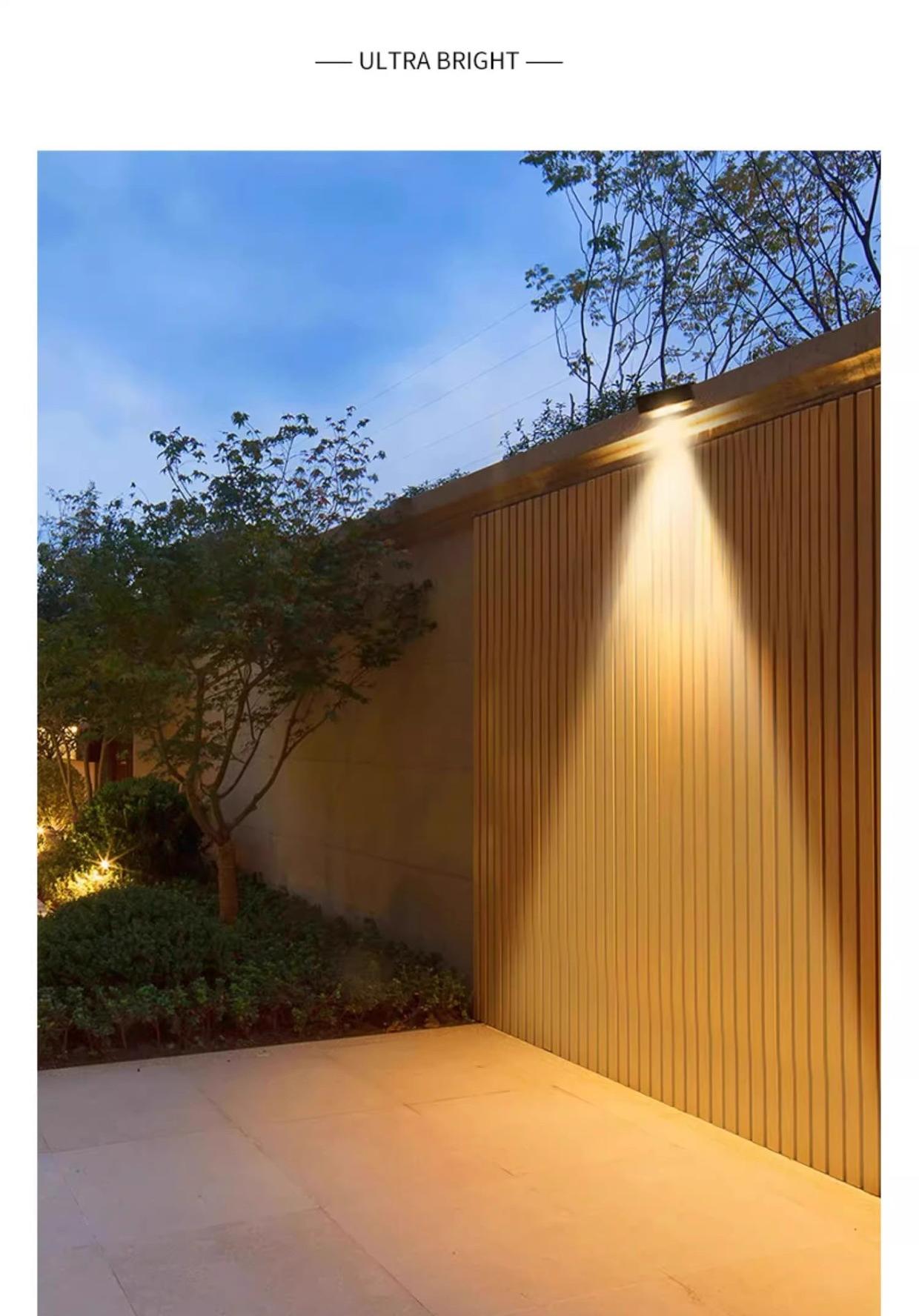 Solar Multi - Color Temperature Wall Light