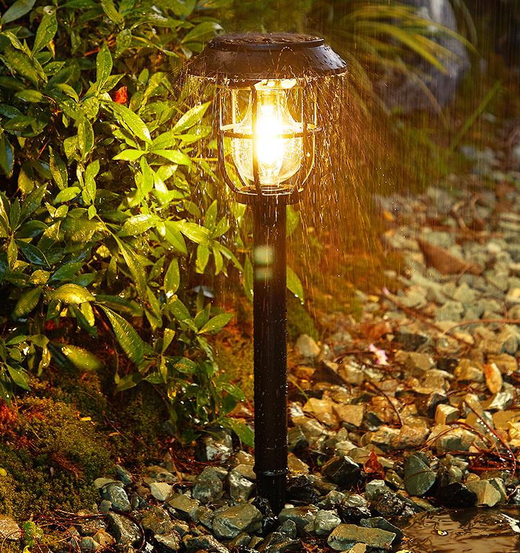 Solar - Powered Induction Tungsten Filament Ground - Inserted Lamp