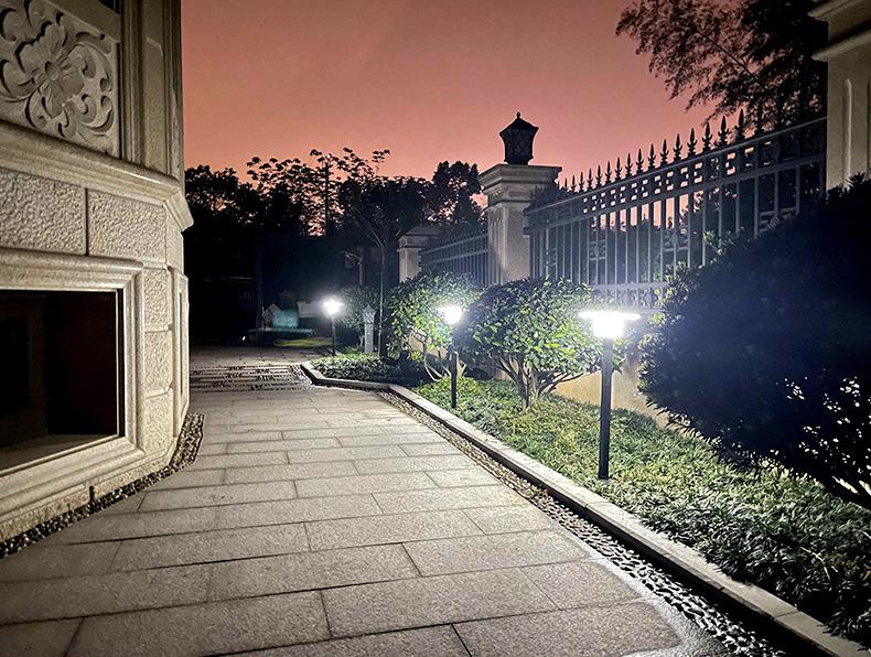 Solar Ground - Inserted Dual - Color Courtyard Light