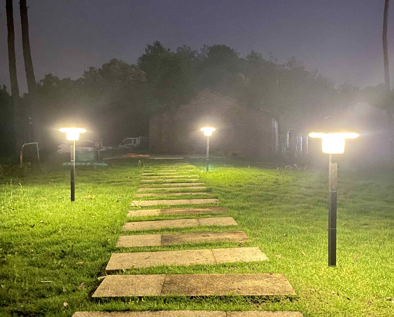 Solar Ground - Inserted Dual - Color Courtyard Light